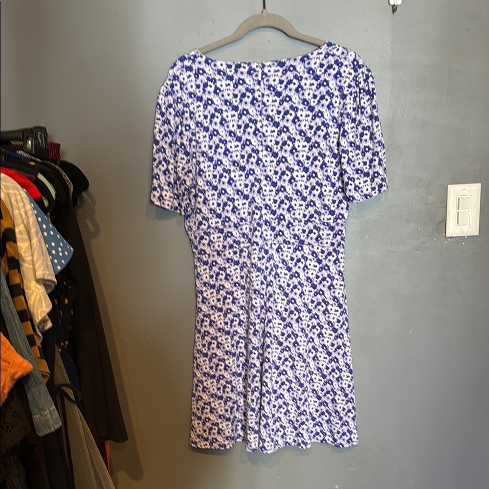 Michael Kors A-line Purple and White Mini Dress - Picture 3 of 3